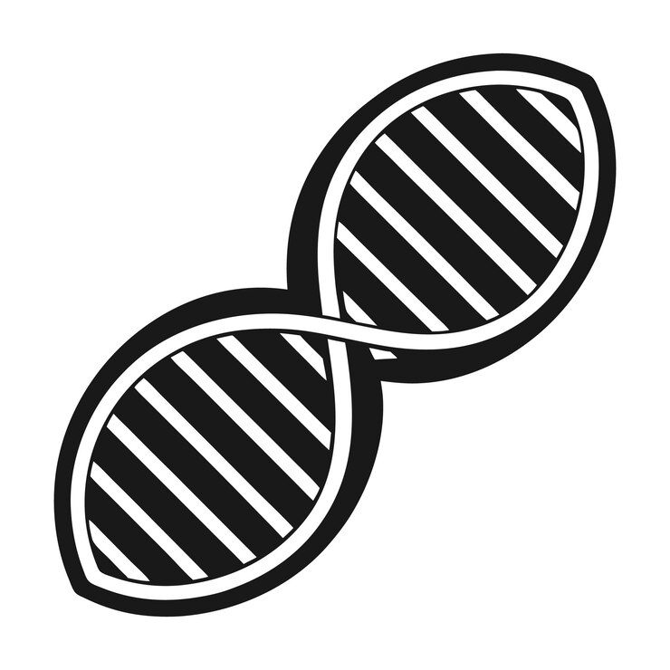 silueta del vector de ADN