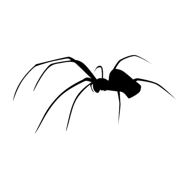 silueta del vector de la arañida