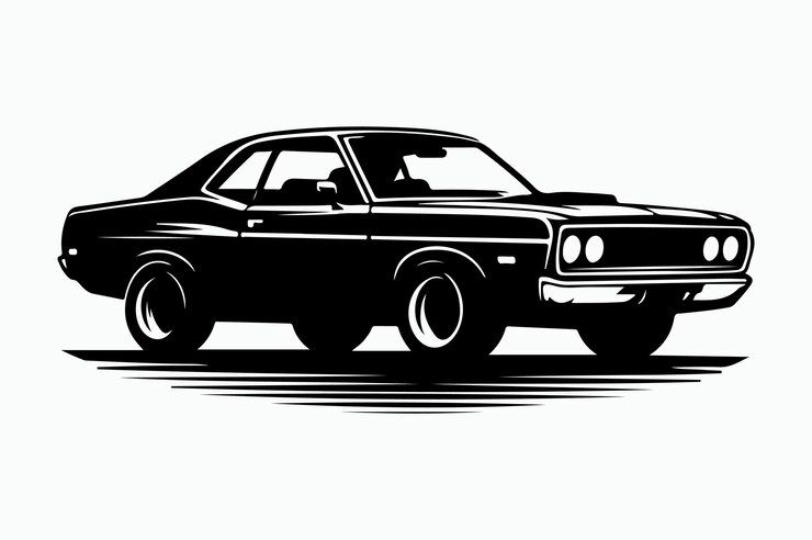 Vector silueta vector de automóviles