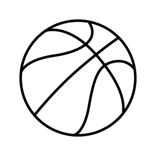 Vector una silueta de un vector de baloncesto