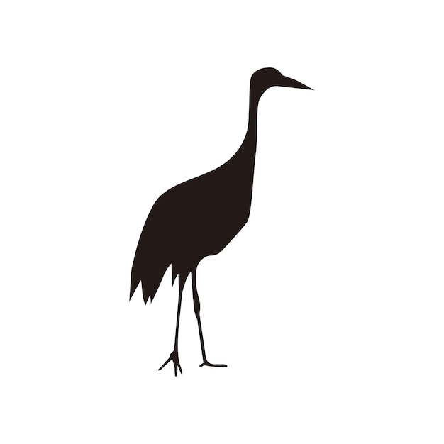 silueta de un vector de la grúa de las colinas de arena