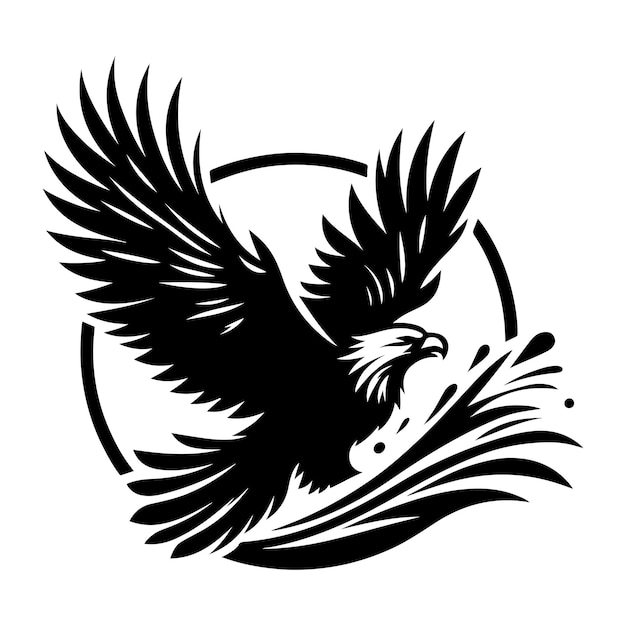 Silueta vectorial del águila