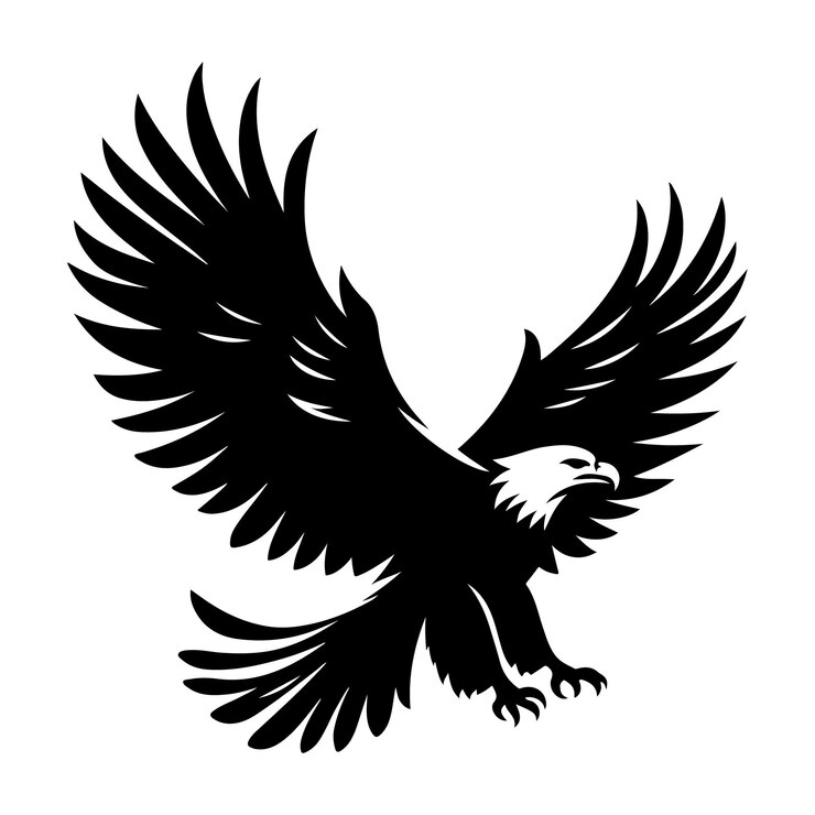 Silueta vectorial del águila