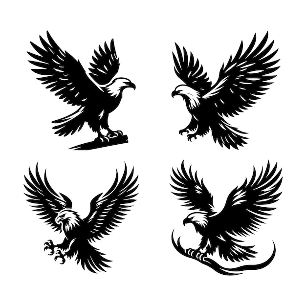 Silueta vectorial del águila