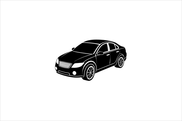 silueta vectorial del automóvil