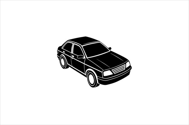 silueta vectorial del automóvil