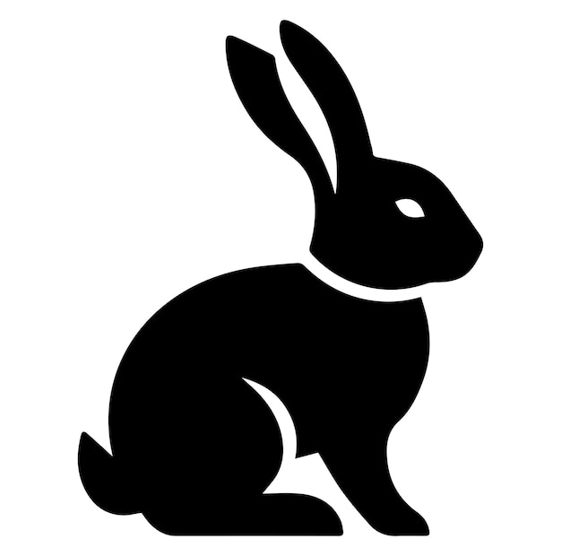 Silueta vectorial del conejo