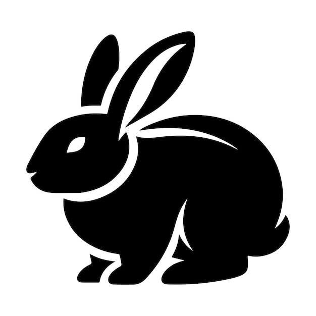 Silueta vectorial del conejo