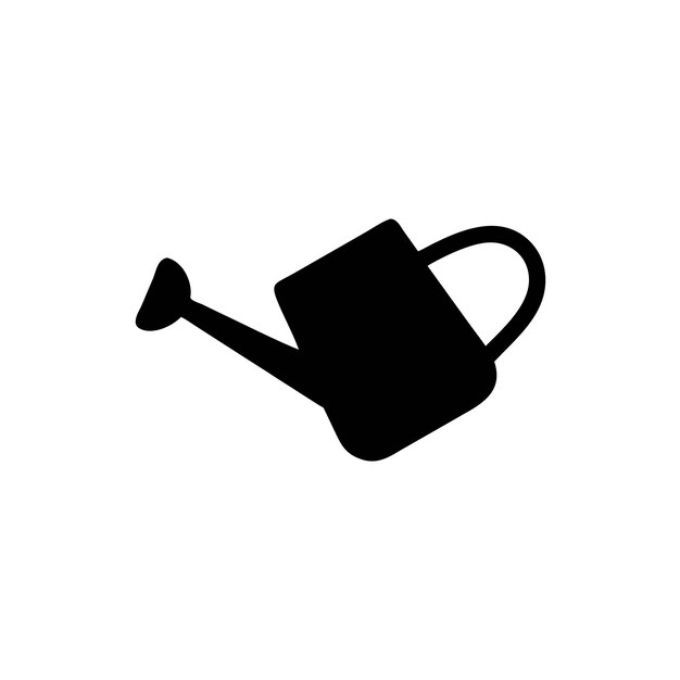 Silueta vectorial de la lata de riego