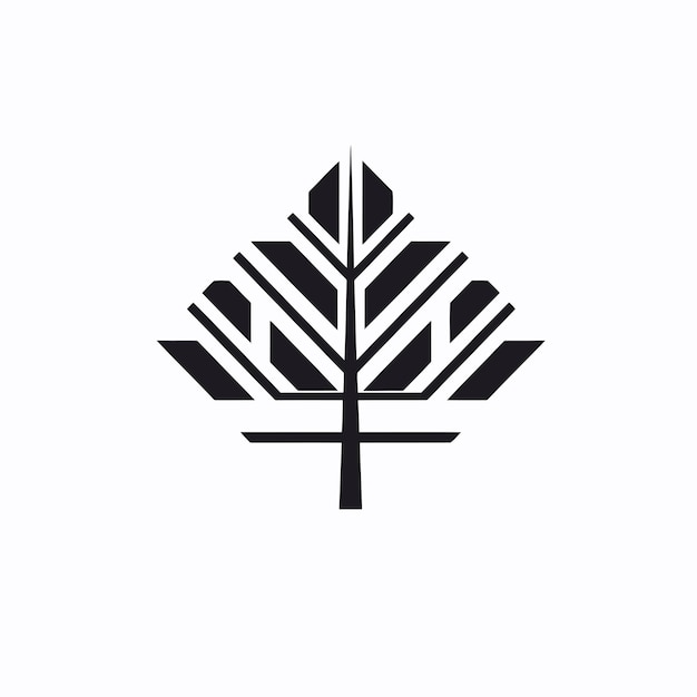 Silueta vectorial libre símbolo del árbol icono del logotipo imagen favicon