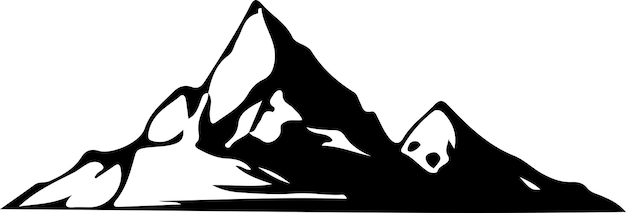 silueta vectorial de la montaña 9