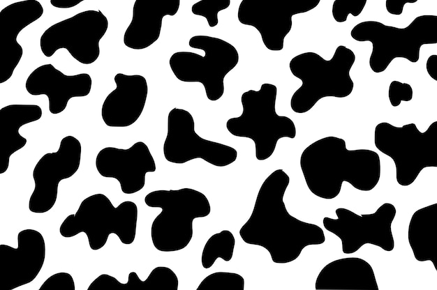 Vector silueta vectorial patrón de manchas de vaca
