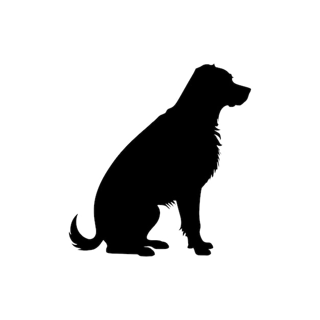 Silueta vectorial del perro