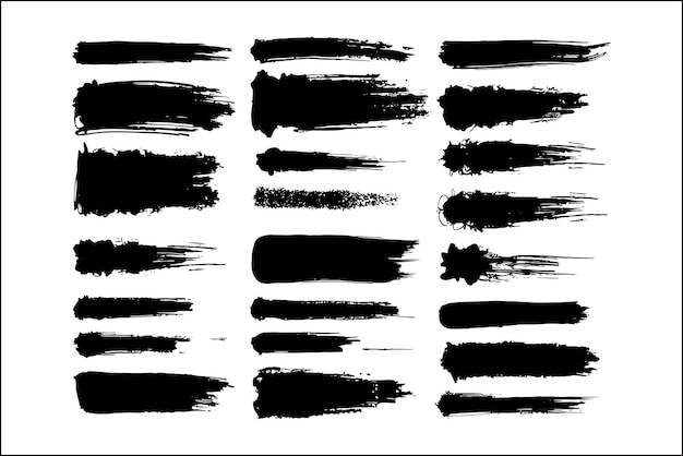 silueta vectorial del pincel