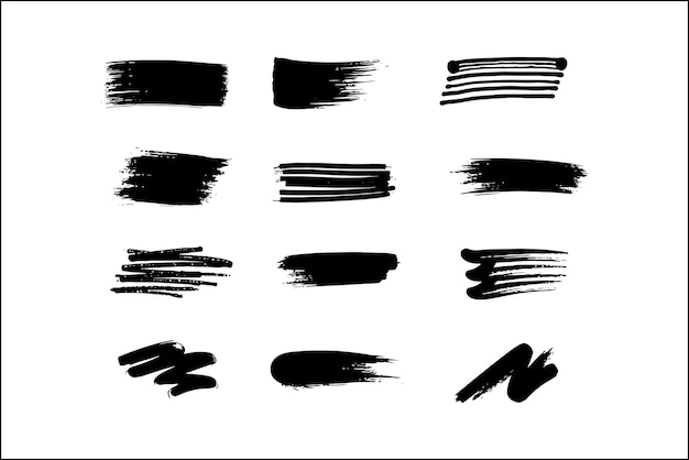 silueta vectorial del pincel