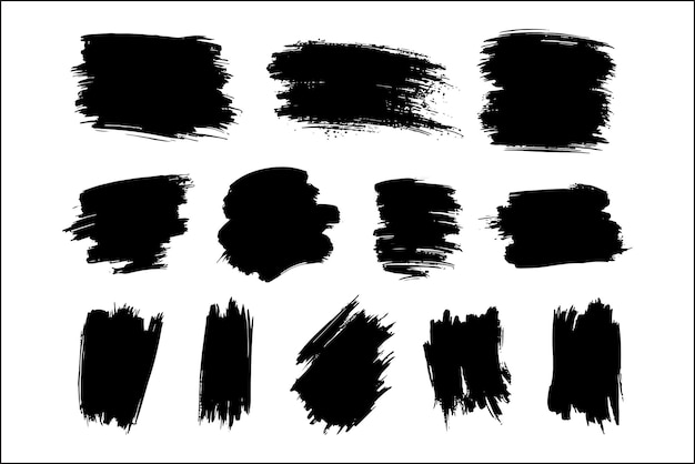 silueta vectorial del pincel