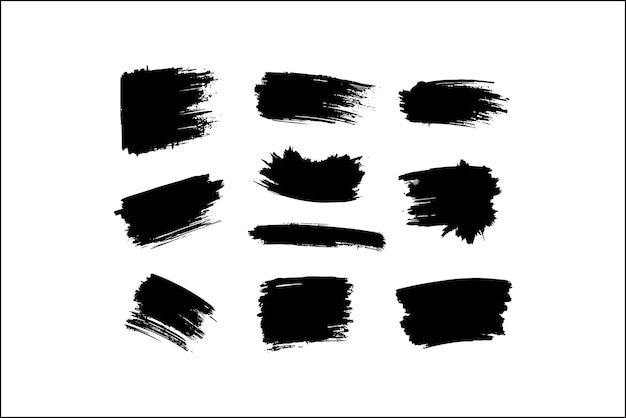 silueta vectorial del pincel