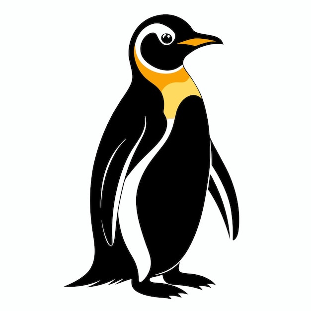 Silueta vectorial del pingüino