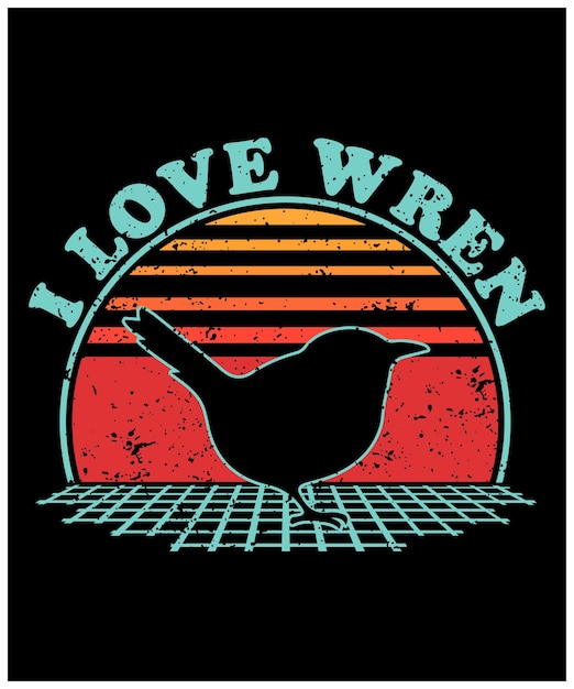 silueta de wren fondo blanco silueta dewren diseño del icono de wren silueta diseño de ilustración