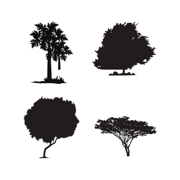 Siluetas de árboles Arte de siluetas de árboles