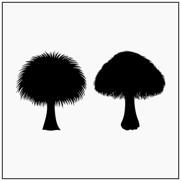 Siluetas de árboles