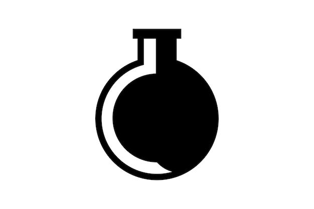 Siluetas artísticas de quemadores Bunsen con fondo blanco