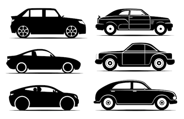 siluetas de automóviles Icono de automóviles para su empresa
