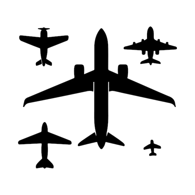 Siluetas de aviones