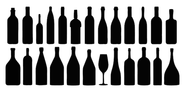 Siluetas de botellas