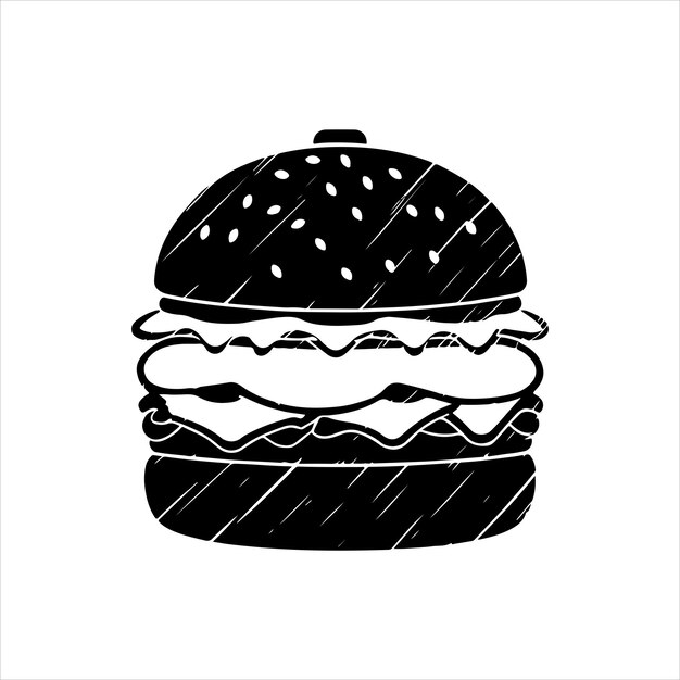 siluetas de las hamburguesas
