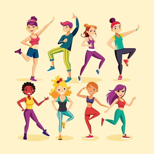 siluetas de personas bailando