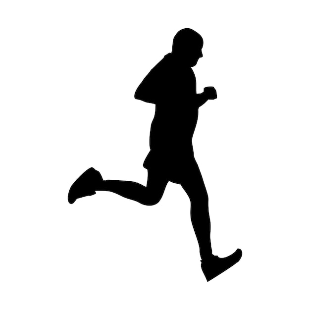 siluetas de personas corriendo o caminando