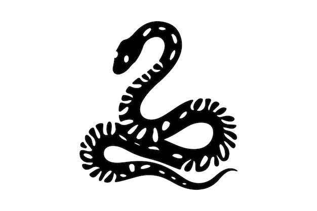 Siluetas de serpientes para pegatinas de logotipos e impresiones digitales