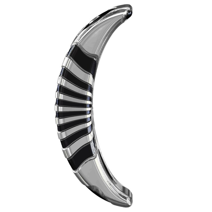Vector símbolo 3d negro y plata