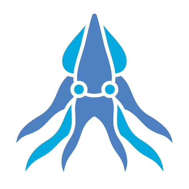 un símbolo alienígena azul con un casco azul en él