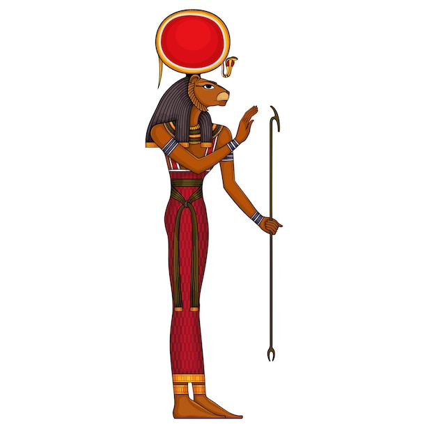 Vector símbolo antiguo egipcioicono de religiónegipto deiteisculturaelemento de diseño