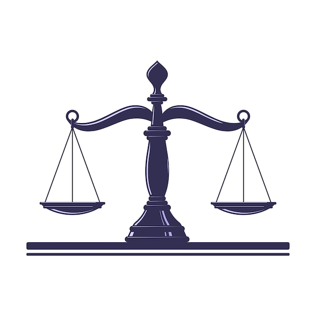 Símbolo de la balanza de la justicia
