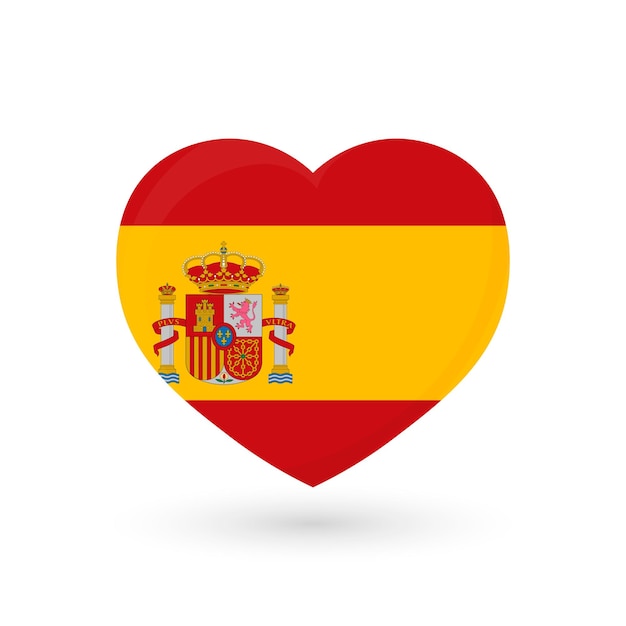 Símbolo de la bandera del corazón de España