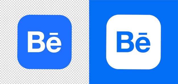 Símbolo de Behance Logo icono vectorial cuadrado