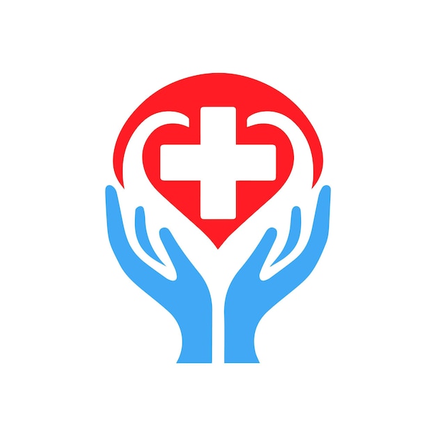 Símbolo de Caduceo y Corazón que representa la salud y la medicina