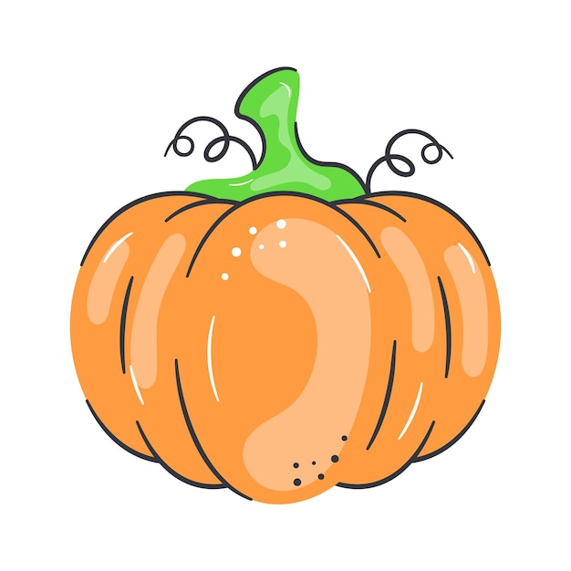 Un símbolo de calidez y deleite estacional para sus proyectos creativos Diseño vectorial de calabaza