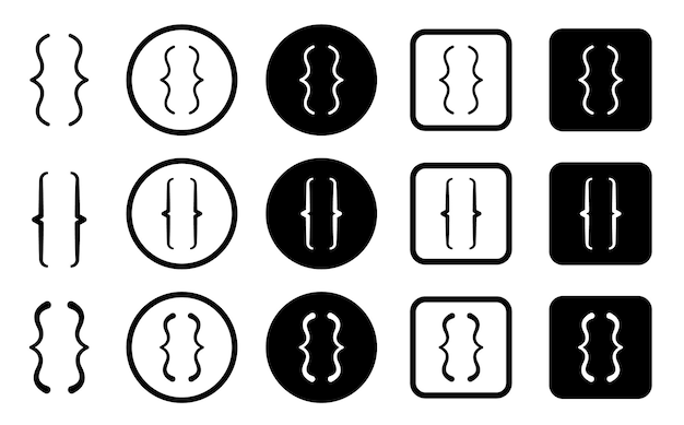 Símbolo de la casa Icono del conjunto de la casa Ilustración vectorial del conjunto de íconos planos de la casa