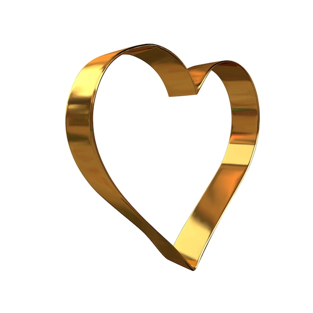 Símbolo como un contorno de un corazón