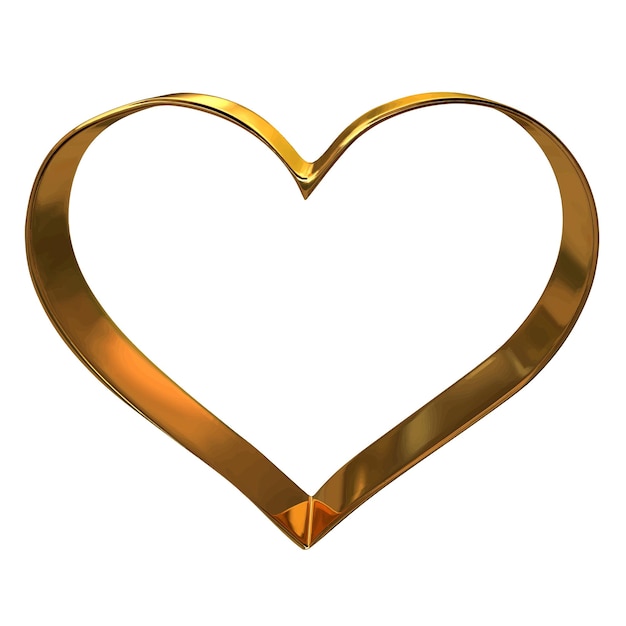 Símbolo como un contorno de un corazón