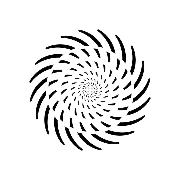 Símbolo de concha de Nautilus Logotipo de concha de mar Ilustración de vector plano