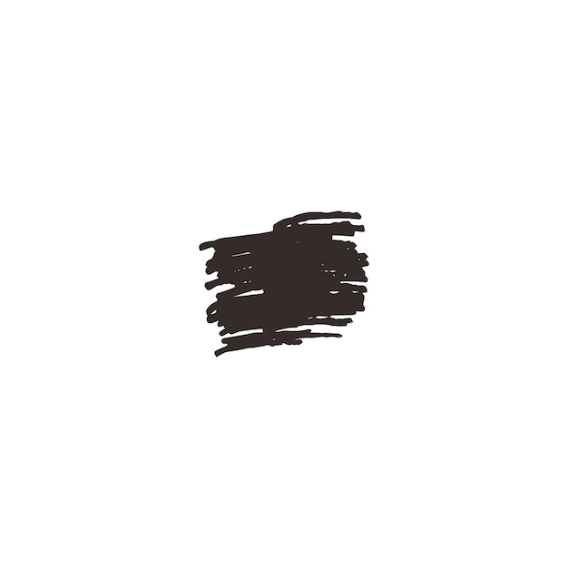 símbolo del conjunto de pinceles del elemento de dibujo de mano negra