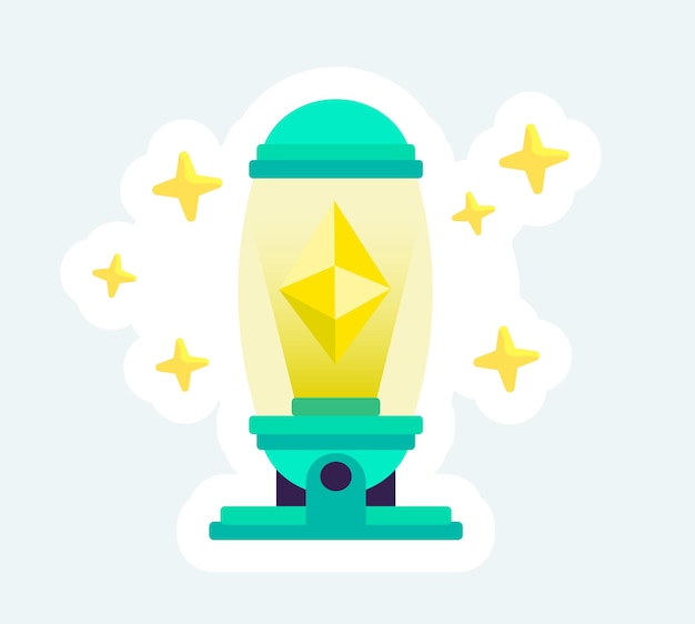 Símbolo de criptomoneda Crystal ethereum Criptomoneda y cadena de bloques