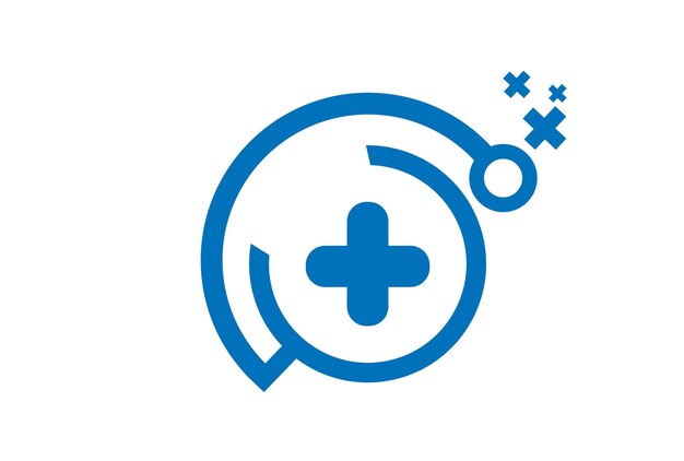 Símbolo de cruz médica Logotipo médico Salud