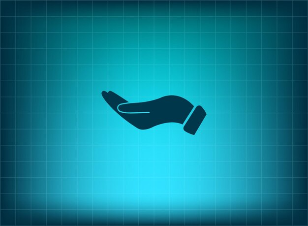 Símbolo de diamante Ilustración vectorial en fondo azul Eps 10