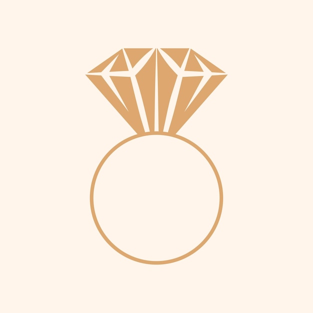 Símbolo de diamante minimalista de pura elegancia en un diseño vectorial versátil, limpio y nítido para el lujo A